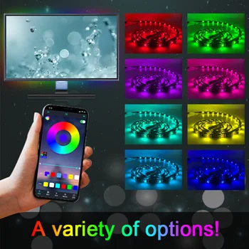 Tv Svetlobe Ozadja 5v Usb App Povezave lightbar 5050rgb Tv Svetlobe Pas Mobilna Aplikacija za Nadzor