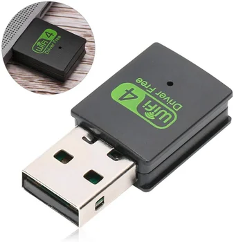 Mini Velikosti WiFi Adapter USB mrežno Kartico 300Mbps 2.4 G Brezžične Antene Sprejemnika Realtek Ključ za Namizni RAČUNALNIK Računalnik