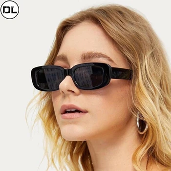 Vintage Mala sončna Očala za Moške in Ženske, Modni Trendy Letnik Priljubljena Kvadratni Okvir Pravokotnik sončna Očala z UV Zaščito