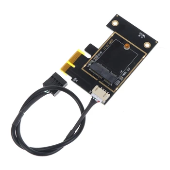 Brezžično Kartico M2 NGFF za TIPKO E Za Polovico PCI-E 1X M2 Wifi Adapter Conve