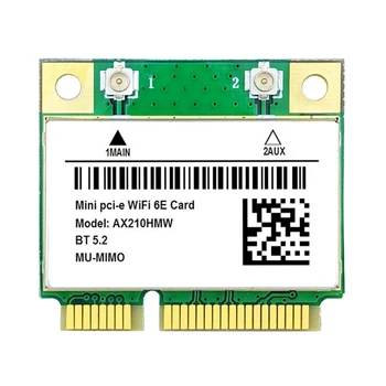 AX210HMW za Kartico Wifi Wifi 6E Mini PCI-E AX210 802.11 Ax/Ac 2.4 G/5G//6 G BT5.2 Brezžični Adapter Za Prenosnik