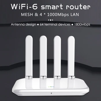 Zbtlink WIFI6 Usmerjevalnik Openwrt 1800Mbps USB3.0 DDR3 256 MB, Gigabit LAN, WAN Očesa Wifi 6 Domači Usmerjevalnik 2.4 g 5.8 g Antena za 64 Uporabnik