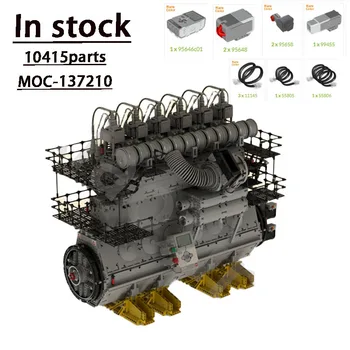 MOC-141272-Kap Morskih Dizelskih EngineInfrared Različica&MOC-1372102-Kap Morskih Dizelskih Motorjev (Mindstorms Različica)