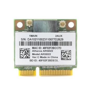 Half Mini PCI-E Card 2.4/5 G Dvojno Frekvenco 300M WLAN Kartico WIFI AR5B22