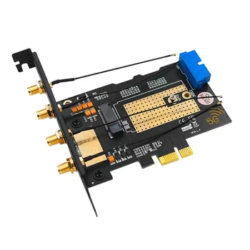 Nova Različica .2 B-ključ USB3.0 PCIE Dual-Bus 5G - WWAN Kartico Sim Adapter s 4 Antene na kartico SIM Reže
