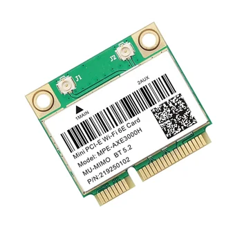 MPE-AXE3000H za Kartico WiFi WiFi 6E 2400Mbps Mini PCI-E Card za BT 5.2 802.11 AX 2.4 G/5 G/6Ghz Omrežja Wlan Kartico