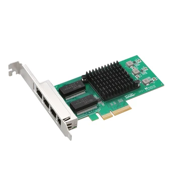 I350-T4 Krmilnik Ethernet 4x PCIe Quad RJ45 4Ports Lan Kartica 10/100/1000Mbps Gigabit LAN Server network Adapter (Omrežna kartica Ethernet Kartice