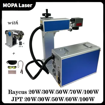 Fiber Laser Marking Pralni 30w 50 w Raycus JPT 60 W 100W Kovinski, iz Nerjavnega Jekla za Rezanje Zlato, Srebro Obroč, Nakit, Graviranje Stroj