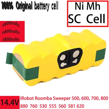Zamenjavo baterije za 14,4 V Metla, Ni Mh, 4800mAh/6800mAh/9800mAh, za Robot Roomba Metla 500, 600, 700, 800, Itd