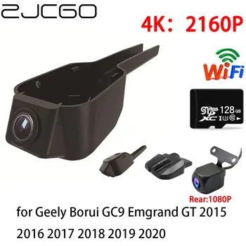 ZJCGO 2K 4K Avto DVR Dash Cam Wifi Spredaj Zadaj Kamera 2 Objektiv 24h za Geely Borui GC9 Emgrand GT 2015 2016 2017 2018 2019 2020
