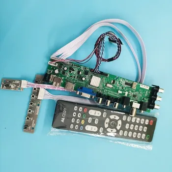 Komplet Za BT140GW02 V. 0/BT140GW03 V. 0 DVB-T daljinsko VGA LED HDMI TV LVDS USB AV Signala 40pin 1366 X 768 WLED krmilnik odbor digitalni
