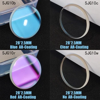 28*2,5 mm Sapphire Kristalno Za SKX013 SKX015 Pazi Steklo, Ravno Veliko Chamfer Modra/Rdeča/Clear/Št AR Premaz Zamenjave Delov