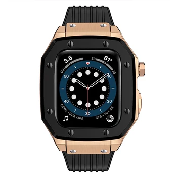 Luksuzni Spremembe polnilec za Apple Watch Primeru Band 45mm 44 Okvir Ploščo Gume Traku Pribor za IWatch Serije 8 7 6 SE 5 4