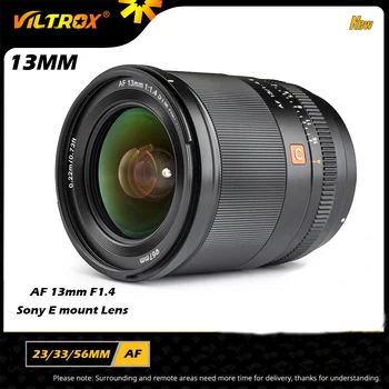 Viltrox 13mm 23 mm 33 mm 56mm F1.4 Sony E Auto Focus Ultra širokokotni Objektiv APS-C Objektiv za Sony E-mount A6400 A7III a7R Objektiv Kamere