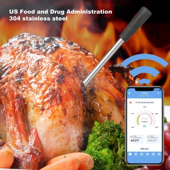 Brezžični Mesa Termometer Daljinski Digitalni Kuhinja, Kuhanje Hrane Meso Orodja Smart Digitalni Bluetooth Žar Termometer