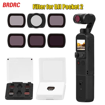 BRDRC UV ND Filter Komplet za DJI Žep 1/2 Ročni Gimbal Kamere Leče Filtri Nastavljiv CPL Osmo Žep Dodatki