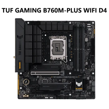 ASUS TUF GAMING B760M-PLUS WIFI D4 Intel 13. 12. Gen LGA 1700 mATX matična plošča z PCIe 5.0, 2xPCIe 4.0 M. 2 Rež 2,5 Gb LAN
