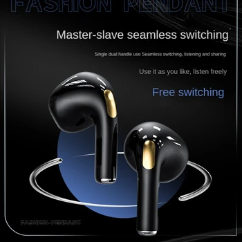 KM89 Bluetooth Čepkov 2023 Novo TWS Res Brezžične Bluetooth Slušalke Glasbe, Gaming šumov Kovinski 360 Rotacijski Slušalke