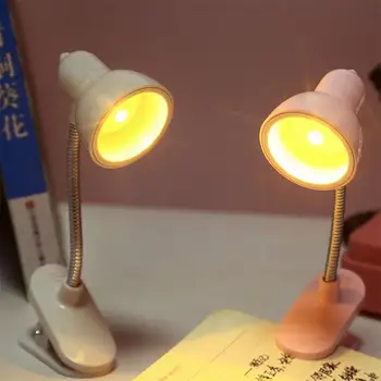 Novo Srčkan Mini Svetilka za Branje Knjigo Oči Zaščite Vrtljiv Branje Nitko z Držalom Luči za Branje Knjig Desk Tabela Bedroo Z2L