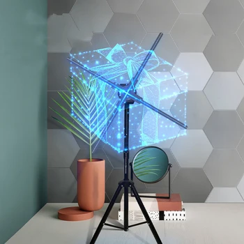80 cm 3D Hologram Fan Projektor Wifi 766 LED Prijavite Holografski Igralec podporo Slike, Video Trgovina Bar Stranke Oglaševanje Zaslonu