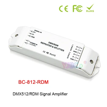 Nova LED DMX512/RDM Signala Ojačevalnika BC-812-RDM DMX512/1990/RDM Moč Repetitorja DMX ojačevalnik DC 12V-24V