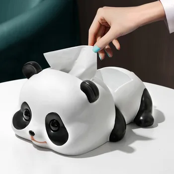 Nordijska Panda Tkiva Polje Ustvarjalno Dekoracijo Večnamensko Tipko za Shranjevanje Dnevna Soba, Jedilna Miza in Srčkan Domače Dekoracijo
