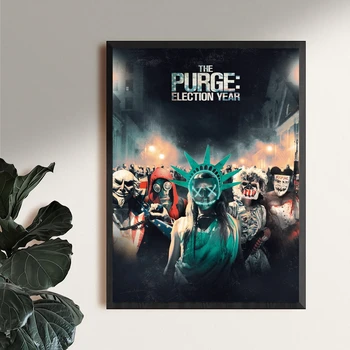 The Purge Volilno Leto (2016) Filmski Plakat Star Fotografija Na Naslovnici Platno, Tisk Apartma Doma Dekor Stensko Slikarstvo (Brez Okvirja)