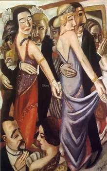 100% ročno oljna slika reprodukcija na platna platno za poklicni umetnik,visoke kakovosti,ples-bar-v-baden-baden-1923