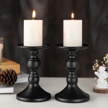 2023 Nove ustvarjalne namizne sveče dekoracijo Skandinavski slog kovinske obrti geometrijske svečnik DIY doma dekoracijo