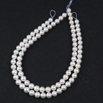 10-11 mm bela ohlapno okoli white pearl sklop za nakit, izdelava