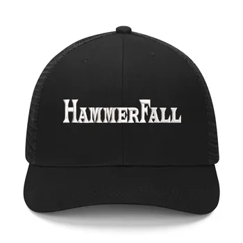 HammerFall Band Vezenje Klobuk Mens Womens Šport Baseball Klobuk Dihanje Očesa Poletje Sončnega Pokrivala Meri Kape Logotip