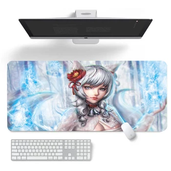 League of Legends Tipkovnice Tipke Miške Xxl Mousepad Anime Desk Preproge Deskmat Tabela Mat Playmat Računalniške Mize Deskpad Kawaii Igralec