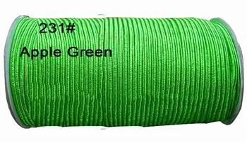 130 m/roll Apple Green Najboljši Ravno Najlon Kabel+4 mm Nakit Dodatki Nit Macrame Vrv, Zapestnico, Uhane Beading Niz
