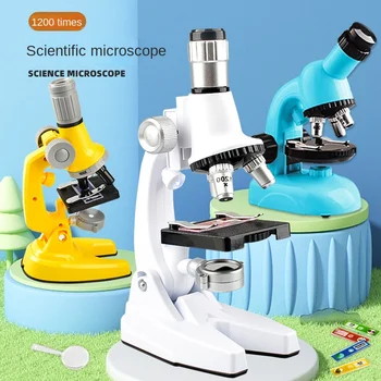 HD 1200 Krat Otrok Mikroskopom Igrača Nabor Osnovnih in Srednjih Šol, Študenti Prenosni Biološka Znanost Eksperiment Set