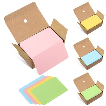 4 Škatle Prazne Kartice Besedo Kraft Papir za Poslovne DIY Darilo Indeks Multi-barvne Oznake Multicolor Sporočilo