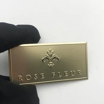 Po meri samolepilni kovinskih logotip mat zlata reliefni nalepke stekleničke parfuma oznak