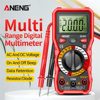 ANENG SZ301 Digitalni Multimeter AC/DC Votage Trenutno Avtomatski Tester Električne Upornosti Ohm Ampermeter Merilnik Kapacitivnosti