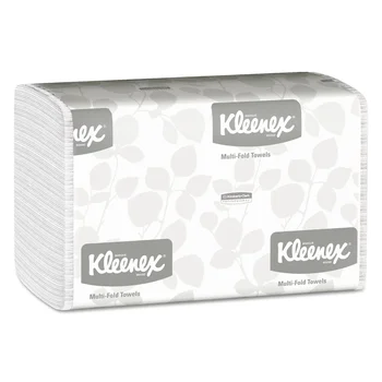 Papirna maramica Multi-Krat papirnate Brisače, 9.2 x 9.4, Bela, 150/Paket, 16 Paketi/Karton -KCC01890