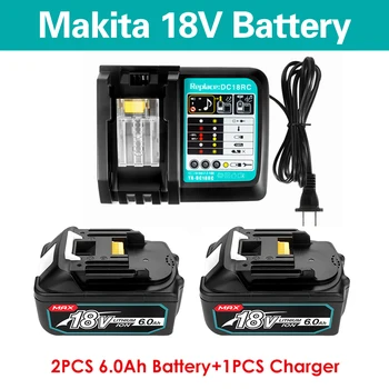 Novo BL1860 18650 Polnilna Baterija 18V 6.0 Ah Litij-ion baterija za Makita Baterija 18v BL1840 BL1850 BL1830 BL1860B LXT električno Orodje,