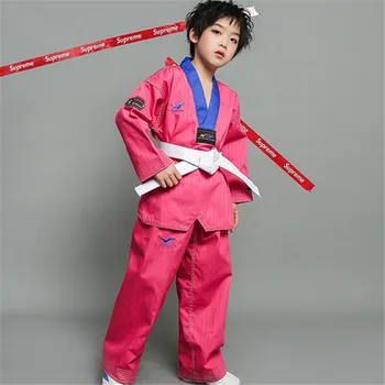 Taekwondo Enotno Modra / Rdeča / Črna / Zelena / Roza Dobok WTF Tae Kwon to Borilne veščine Gi Uspešnosti