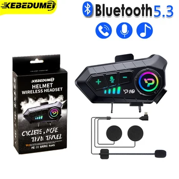 Kebidumei YP10 Motoristična Čelada Slušalke Brezžične Bluetooth5.3 Prostoročno Klicanje Kit moto Nepremočljiva Predvajalnik Glasbe Zvočnik Slušalke