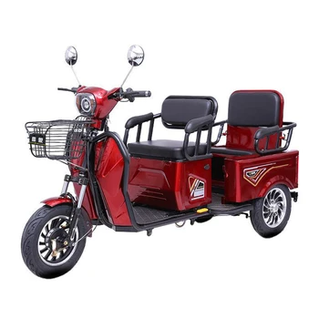 Gospodinjski Električni Trikolesnik Baterije Pedicab S Trojno Zavorni Sistem Večnamensko Anti-Skid Krmilo