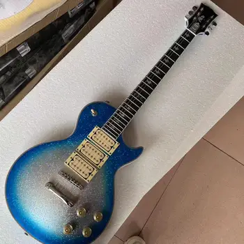Modra barva po Meri Električna Kitara 3 pickups 6 piki kitara Palisander fingerboard mahagoni telo