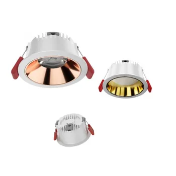 Vgradne LED Svetilke Reflektorji Zatemniti CREE COB 7W10W12W15W Ozek rob, Anti-glare AC85-265V SMD Stropna svetilka poslovanje Doma