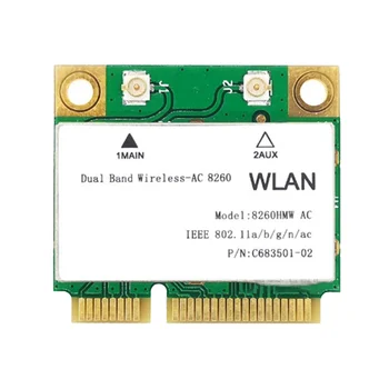 1200M WiFi Brezžični LAN Dual Band 2,4 G 5Ghz Bluetooth 4.2 Giga Brezžični LAN Adapter za Win7 Win8 Win10 Linux 8260HMW