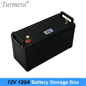 Turmera 12V Baterija Škatla za Shranjevanje Indikator za 3.2 V Lifepo4 Baterije 120Ah Zbrati za Sončne celice ali Neprekinjeno Napajanje