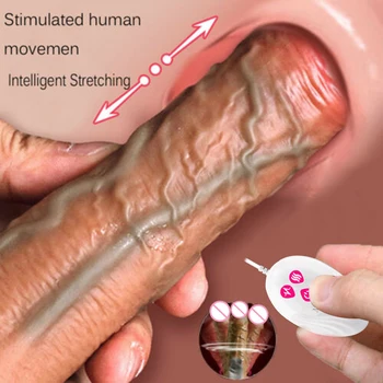 Thrusting Vrtenja Daljinski upravljalnik Dildo, Vibrator Realističen Penis Gay Sesalni Masturbator Nekaj Big Dick za Ženske, Seks Igrače