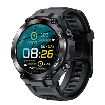 K37 Moških Pametno Gledati GPS Navigacija Šport Fitnes Tracker 480mAh Big Baterijo Srčnega utripa IP68 Vodotesen Smartwatch