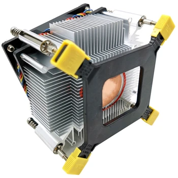 5X CPU Hladilnik, Ventilator za Hlajenje 1366 2011 1155 4-Pin Žice Nadzor Temperature In Nadzor Hitrosti Radiator Za X58 X79