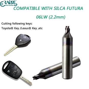 ILCO SILCA FUTURA PRO 06L 06LW 2.2 mm Tipko Stroj za Rezkanje Rezalnik Poprodajnem za Toyota Lexus Laser Tipko Dvojnik Locksmith Orodja